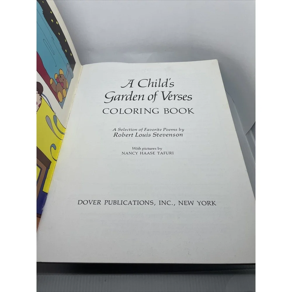 Dover Classic Stories Coloring Book A Child's Garden of Verses Kids Poetry‎ Book